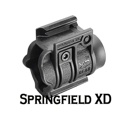 Springfield XD XML X-Treme Light Holder Picatinny Rail 1" holder